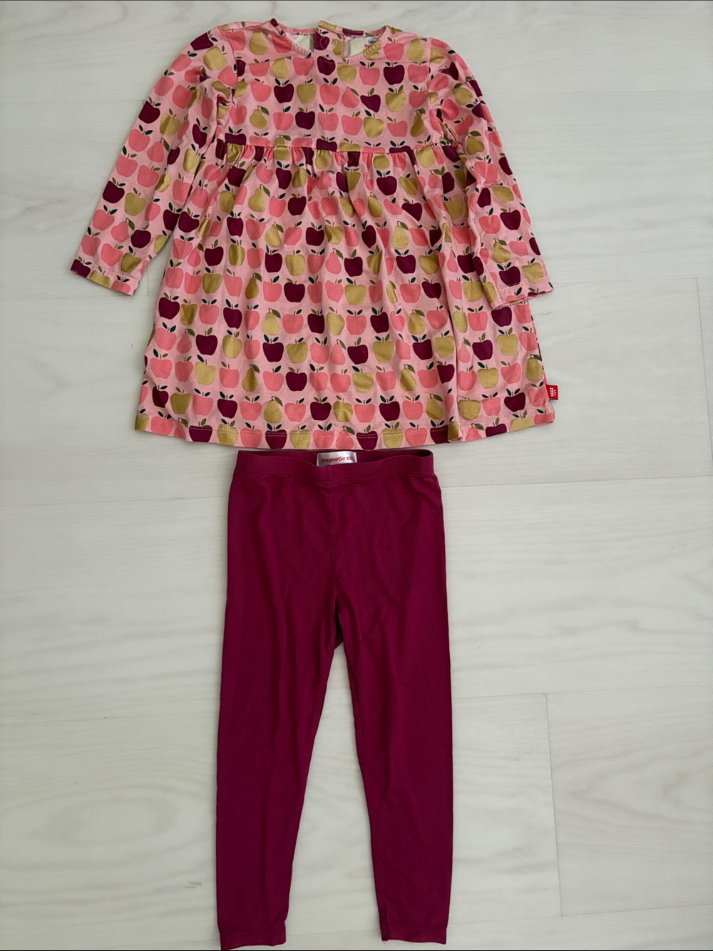 Magnetic Me Appleton Print Long Modal Sleeve Tunic and Leggings Set, 3T